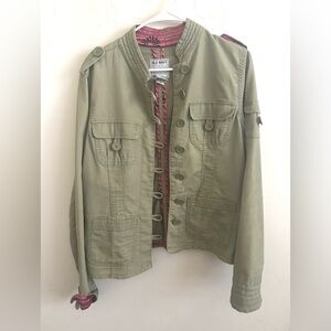 Rare Vintage Y2K Style Old Navy XL Military Utility Jacket Olive Army Streetwear
